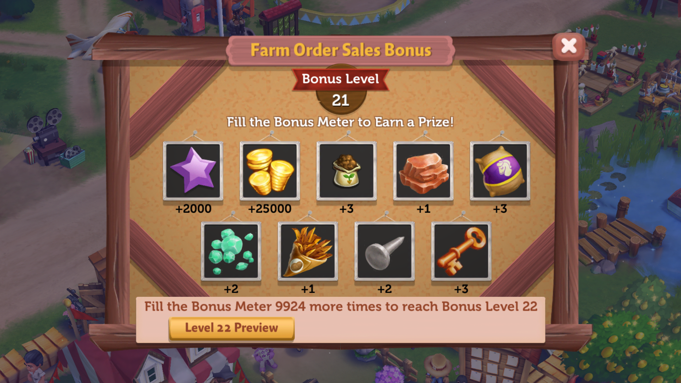 ... board no longer giving out timber? — FarmVille 2 Country Escape